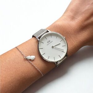 Daniel Wellington Silver Mesh Watch